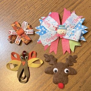 Decluttering sale 
Buy 2 get 1 free: Holiday baby/kid hair bows